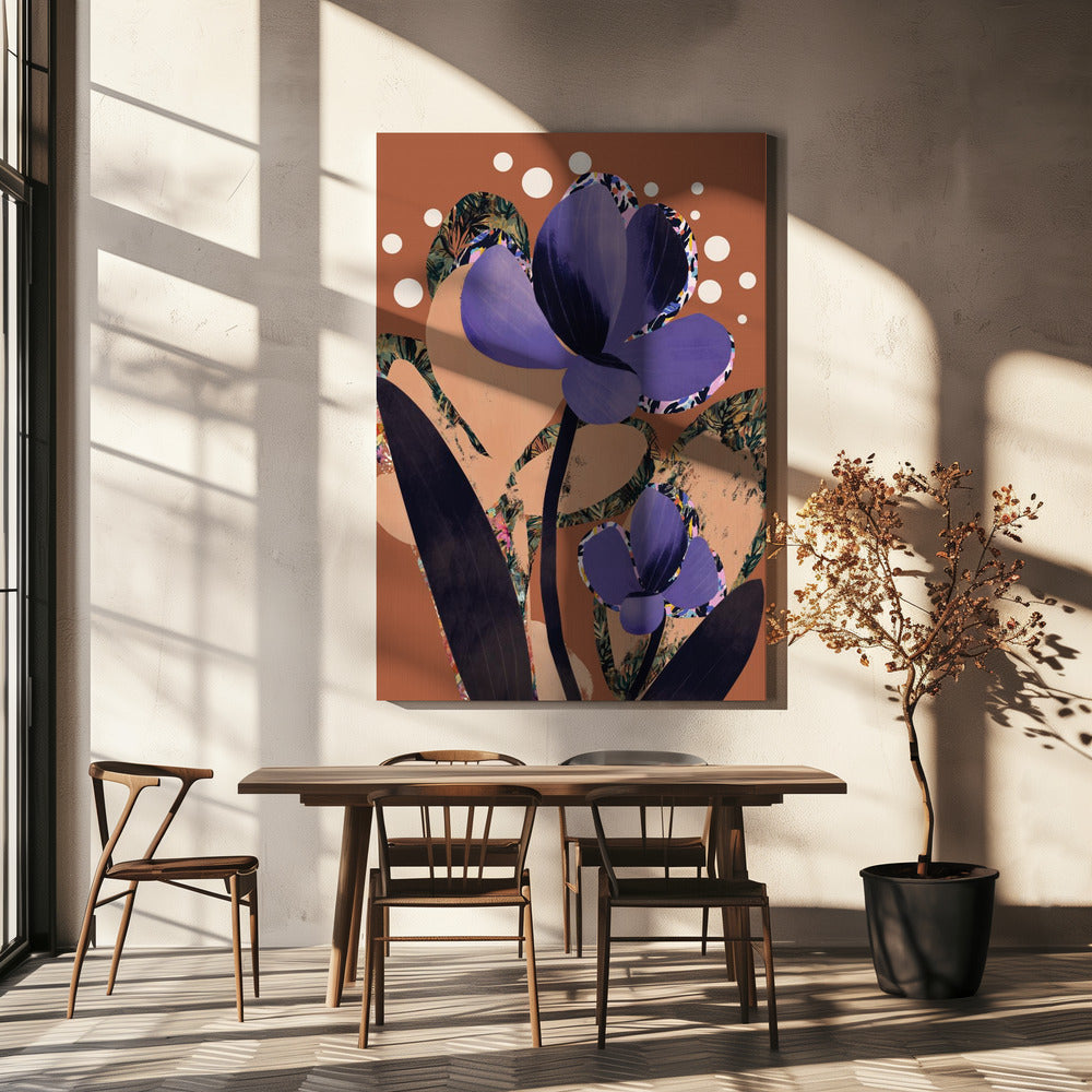 Violette Bloesem Dans | Canvas