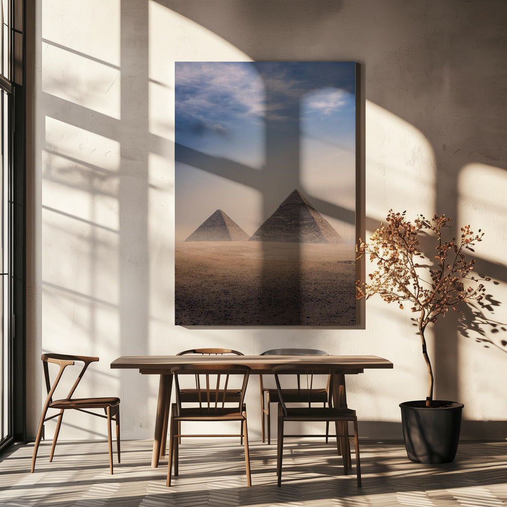 Grote piramides van Gizeh, Caïro, Egypte | Canvas