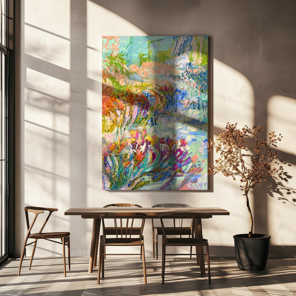 Vibrant Garden Path | Canvas