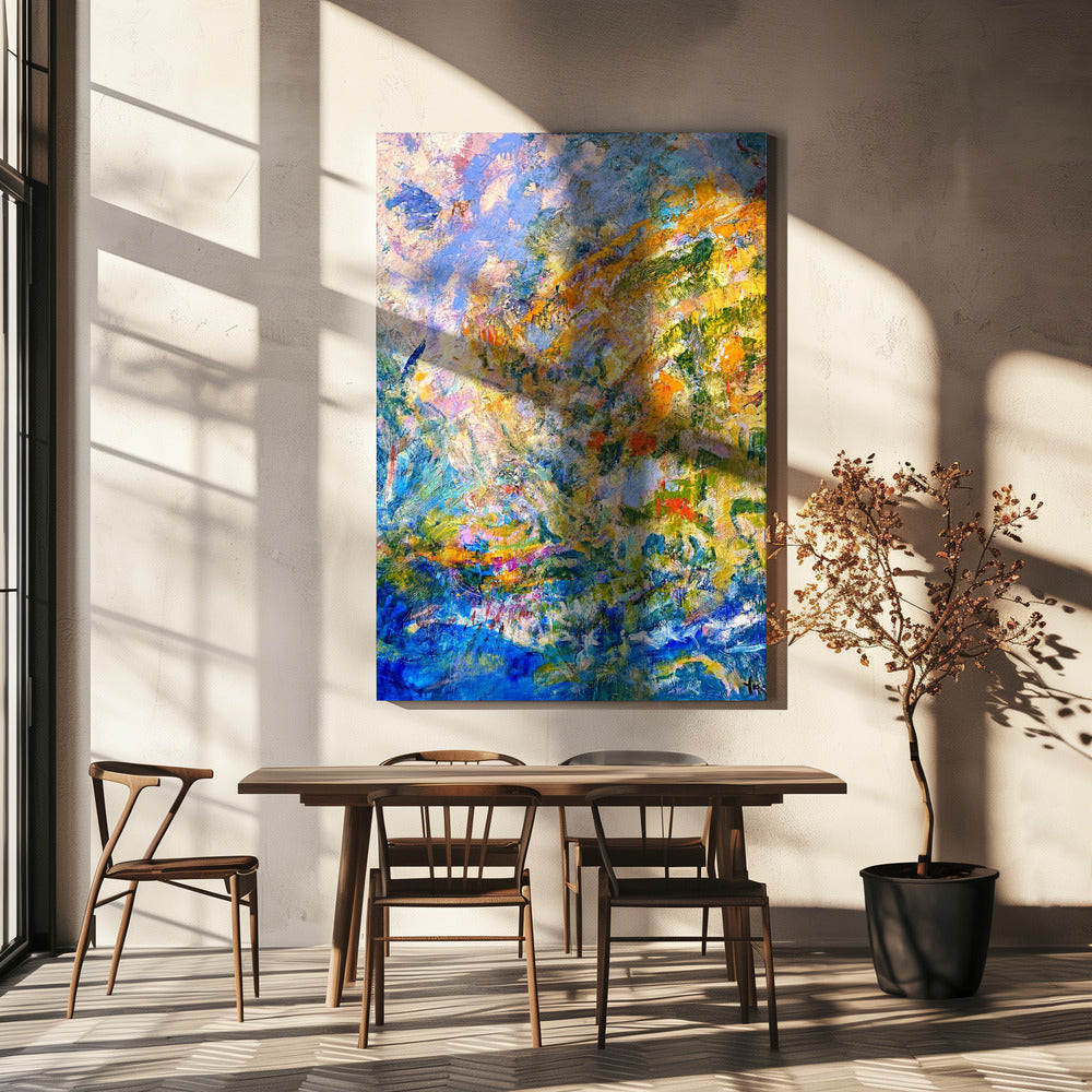 Een symfonie van groene tinten | Canvas
