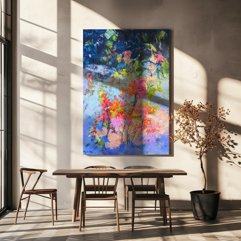 Door de natuur geïnspireerd abstract | Canvas