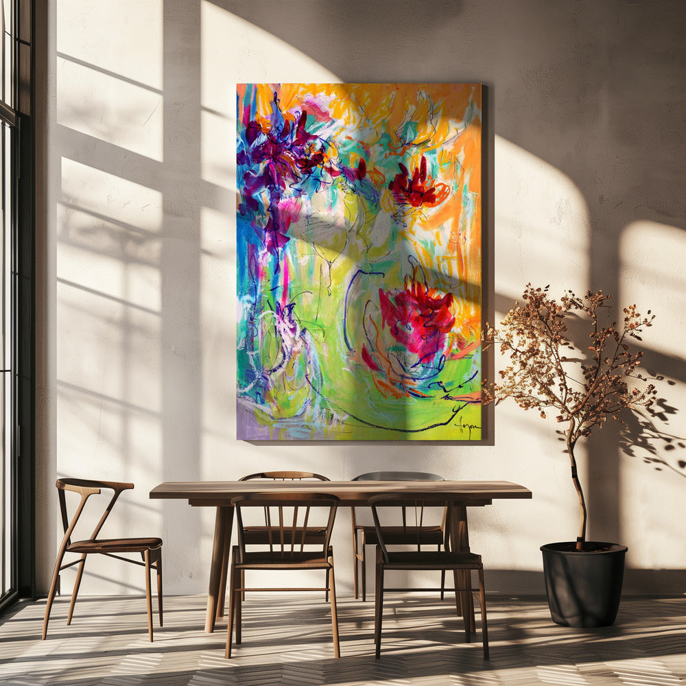 Levendige bloesems | Canvas