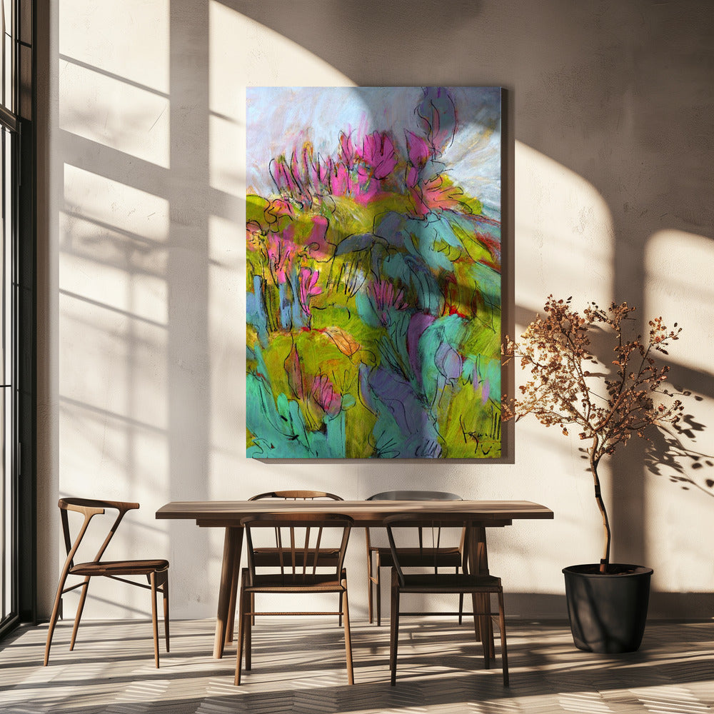 Speelse tuindromen | Canvas