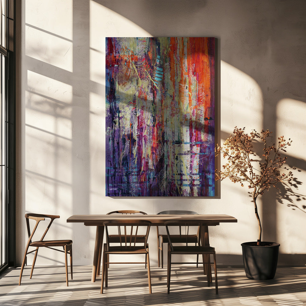Sierlijke echo's van levendigheid | Canvas