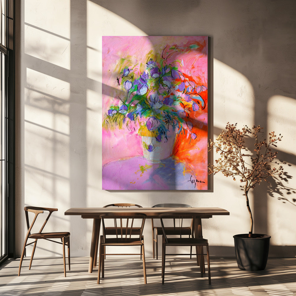 Levendige bloemblaadjes | Canvas