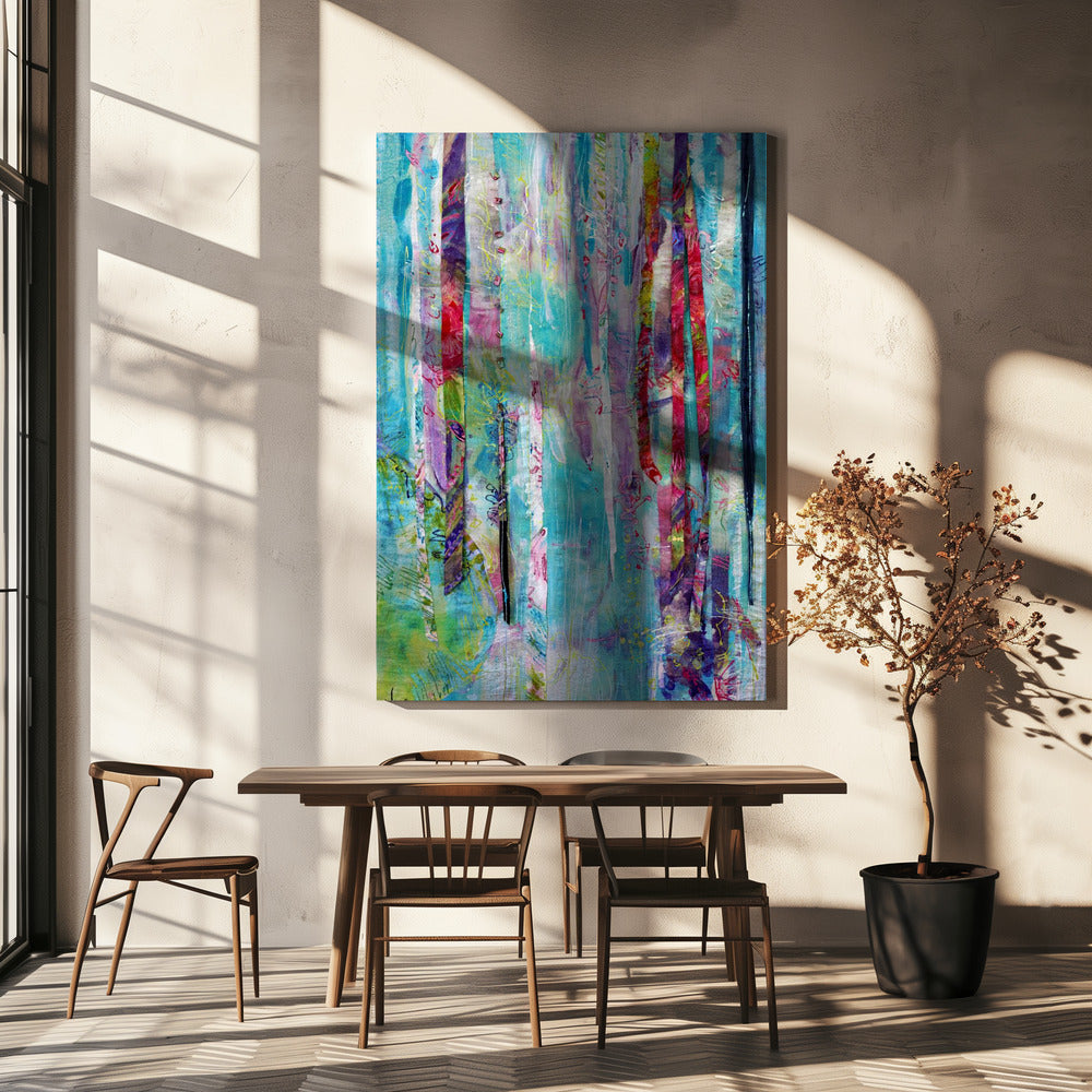 Grillige bossen | Canvas