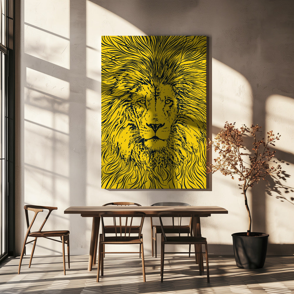 Leeuwenportret – Koning der Dieren | Canvas