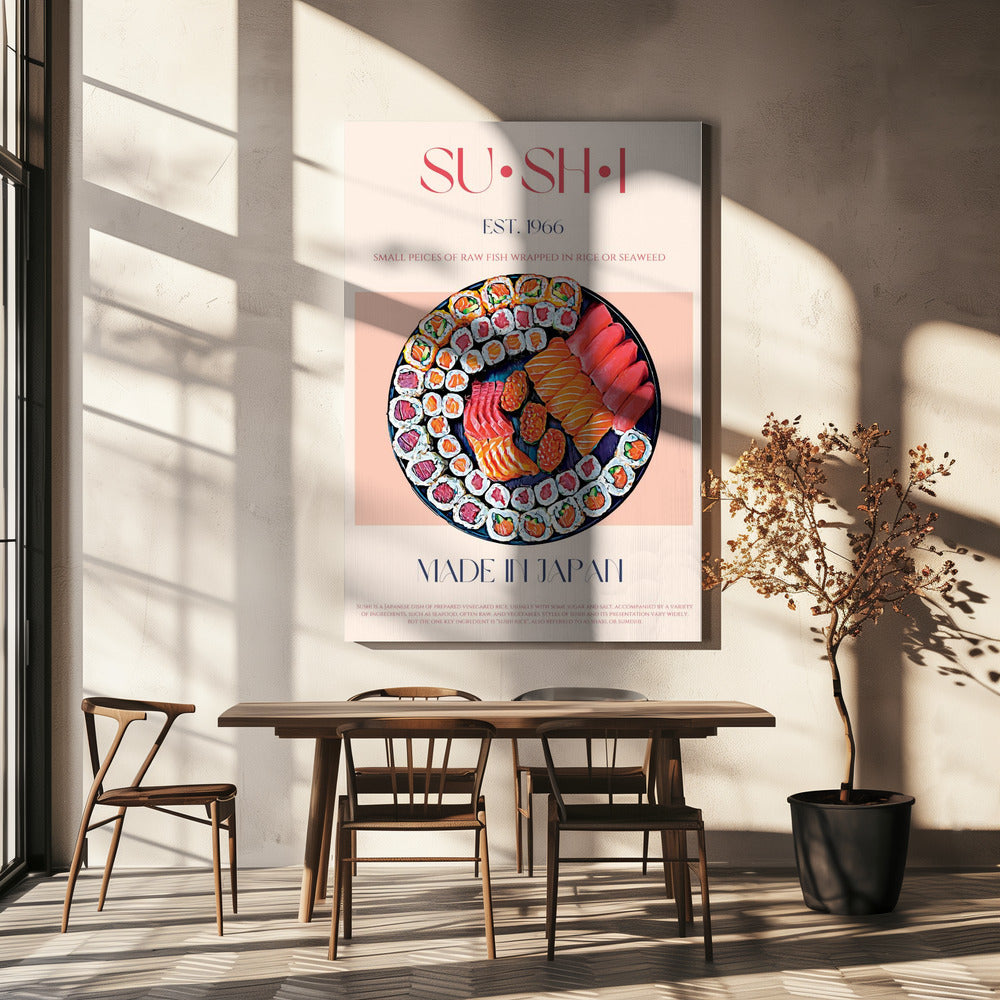 Kleurrijke sushi-lekkernij | Canvas