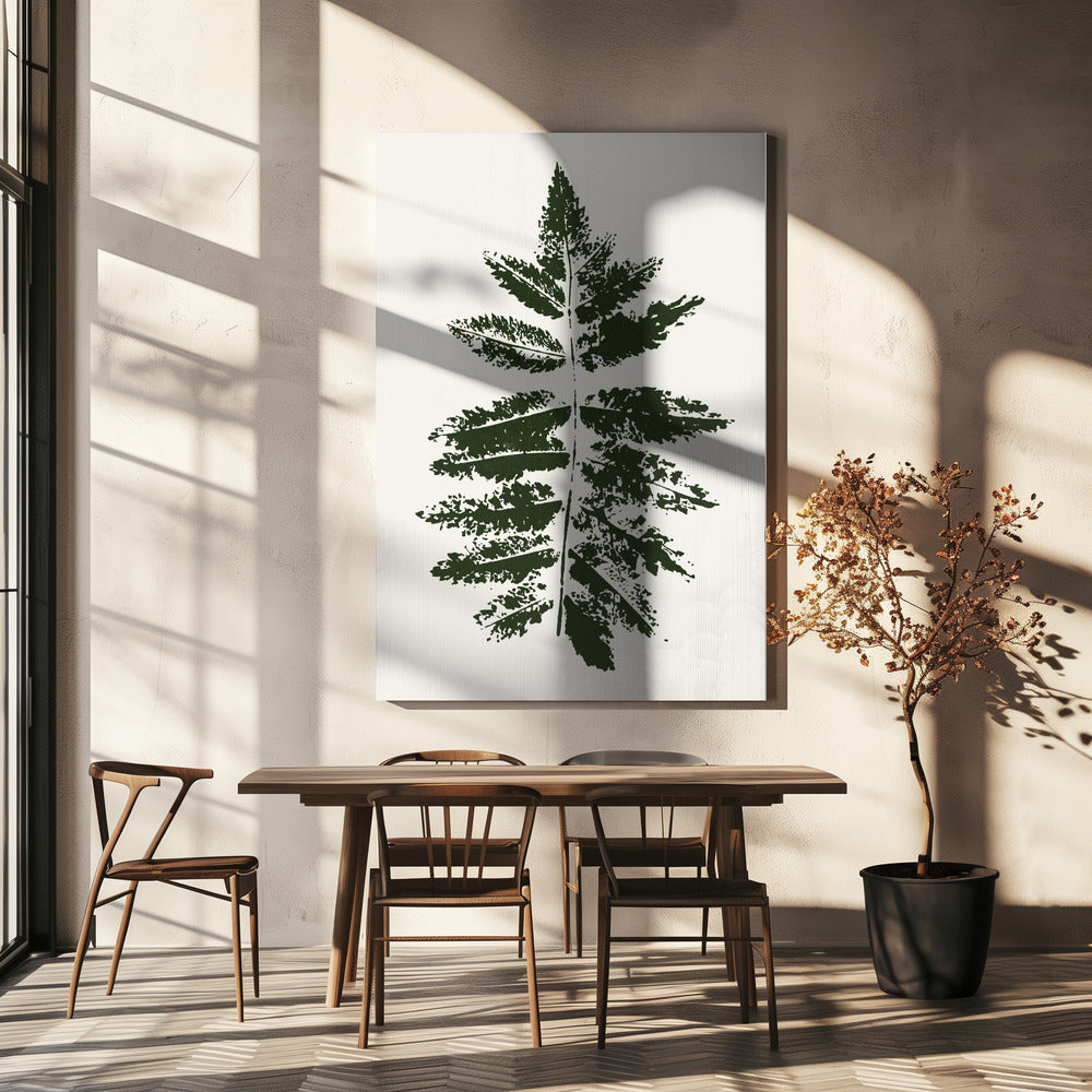 Oak Leaf Print (green) | Canvas