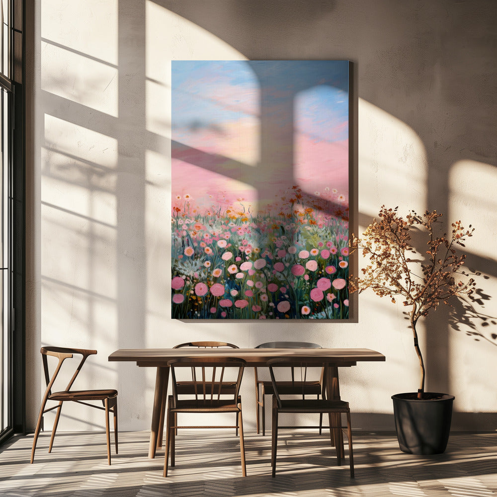 Bloesems in de schemering | Canvas