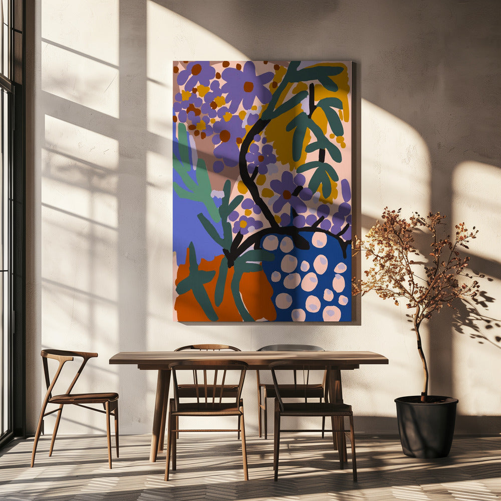Levendige flora-uitbarsting | Canvas