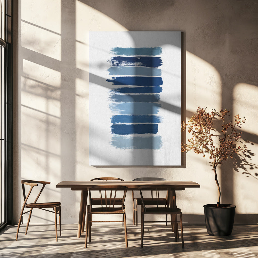 Ombre Blauw | Canvas