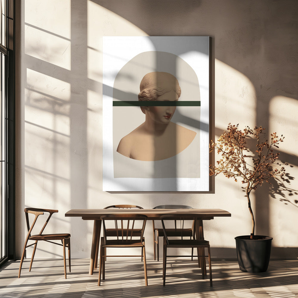 Artemis Mosterd en Groen | Canvas