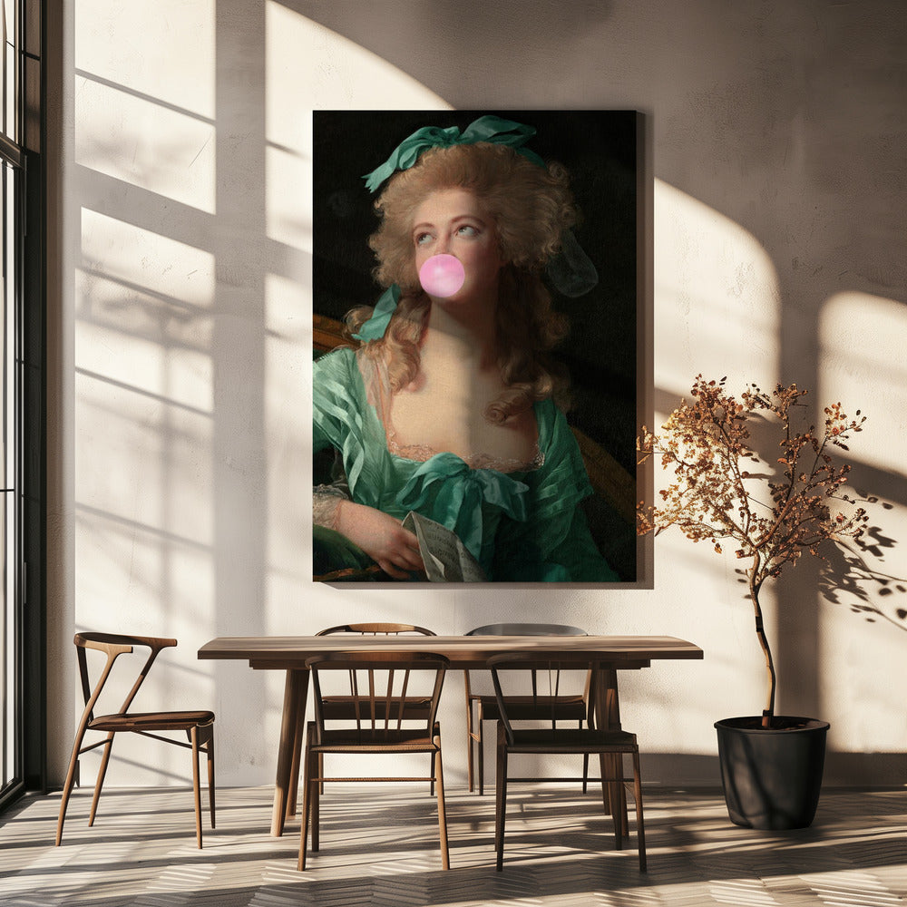 Mevrouw Bubble-Gum | Canvas