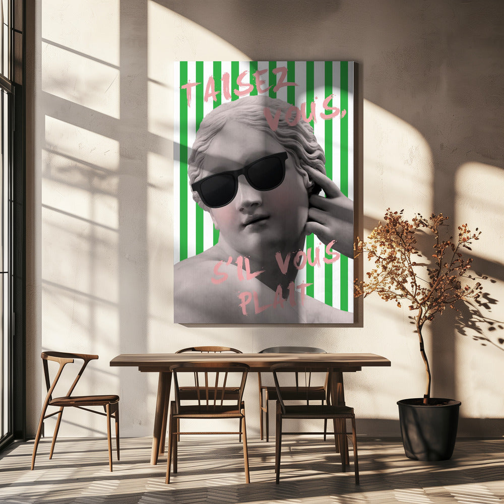 Gestreepte Venus | Canvas