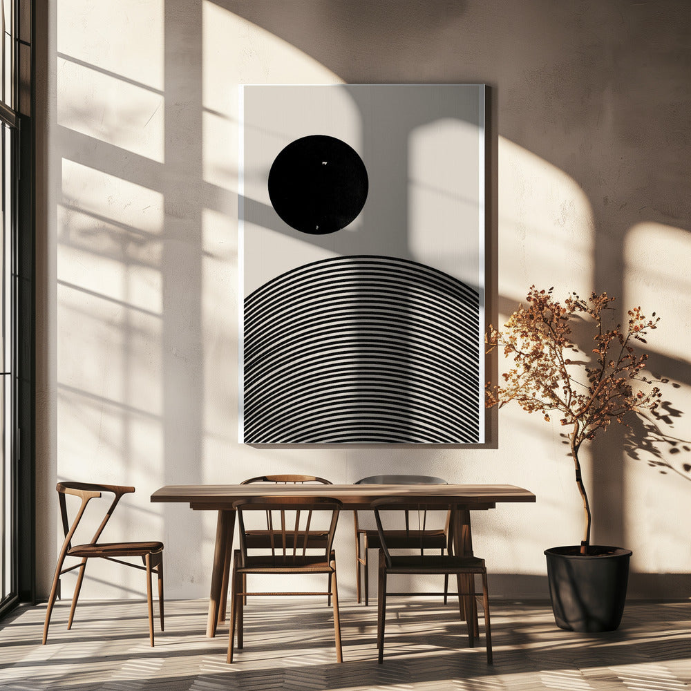 Draaiend silhouet | Canvas