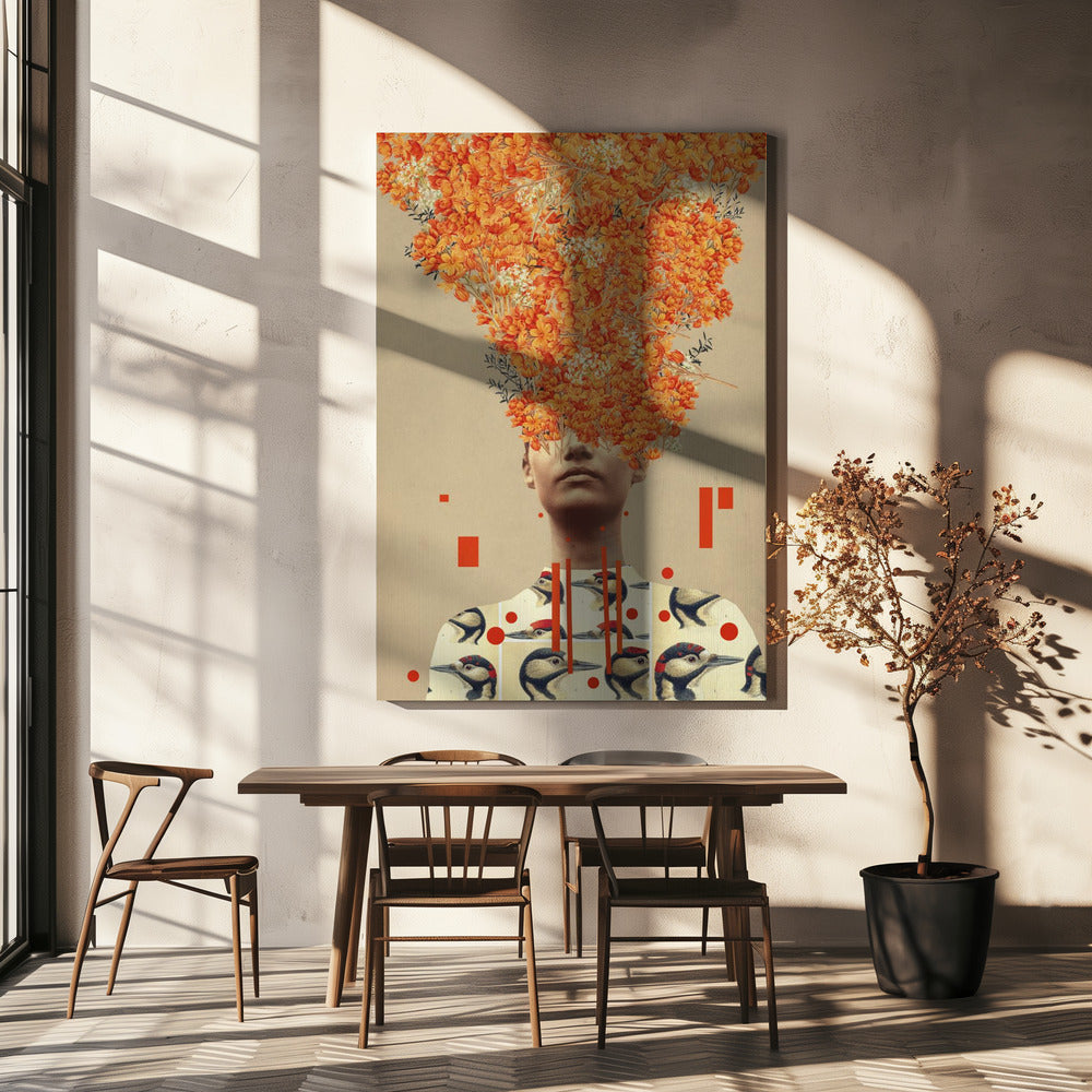 Vogelvlucht in de herfst | Canvas