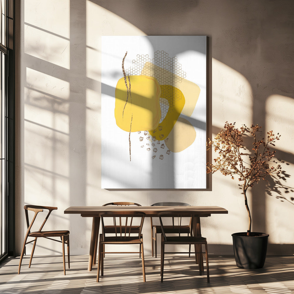 Maanlicht goud | Canvas