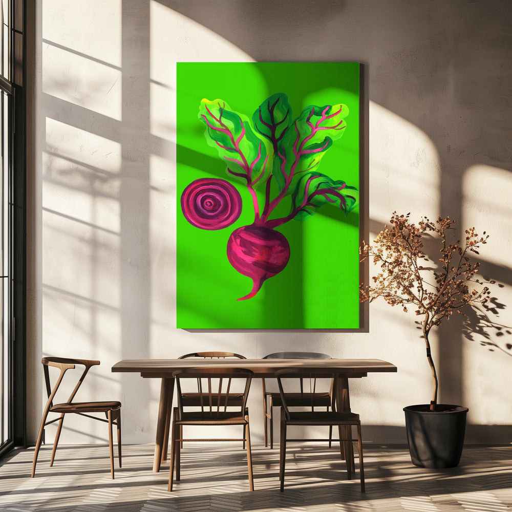 Bietenwerveling Groen | Canvas