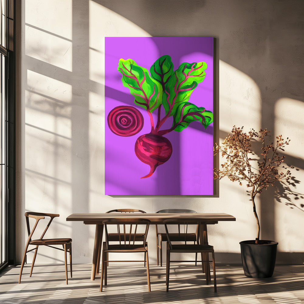 Bietenwerveling Paars | Canvas