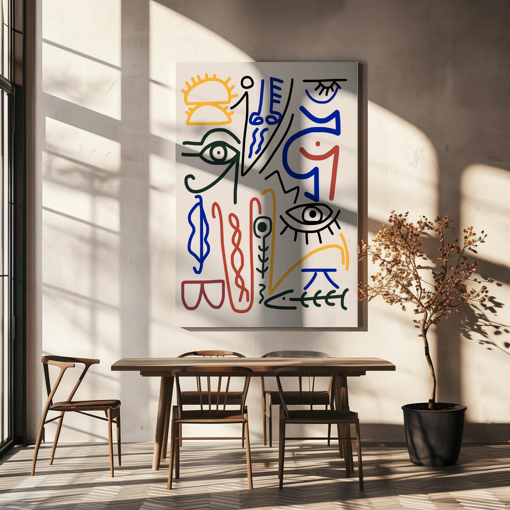 Mystieke symbolen | Canvas