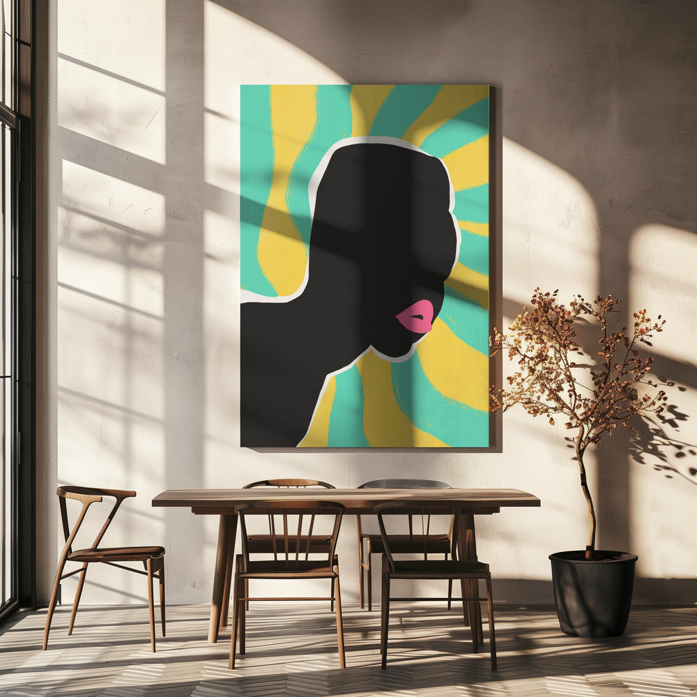 Anoniem portret in de zomer | Canvas