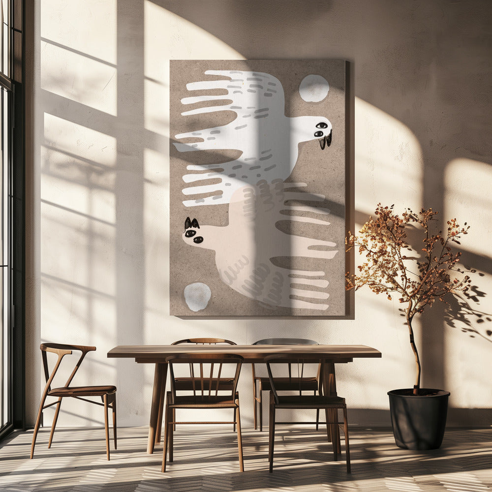 Dubbele Vlucht Harmonie | Canvas