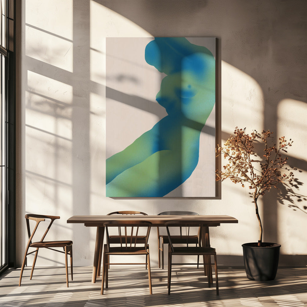 Abstract menselijk figuur met verlopen | Canvas