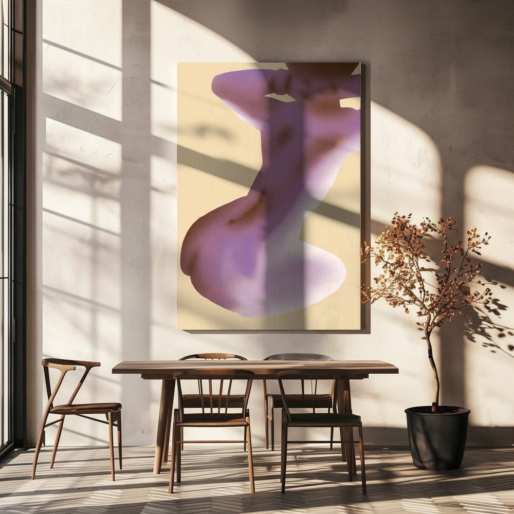 Paars silhouet | Canvas