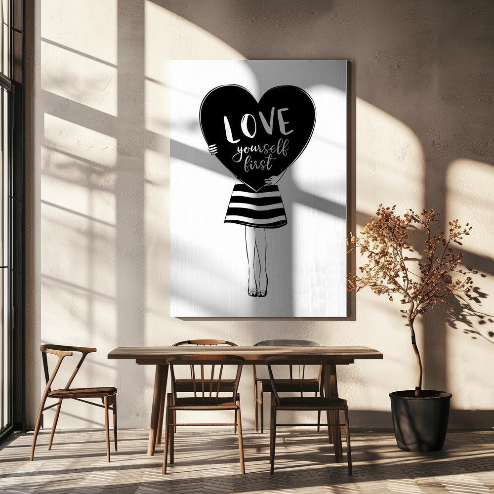 Houd van jezelf | Canvas