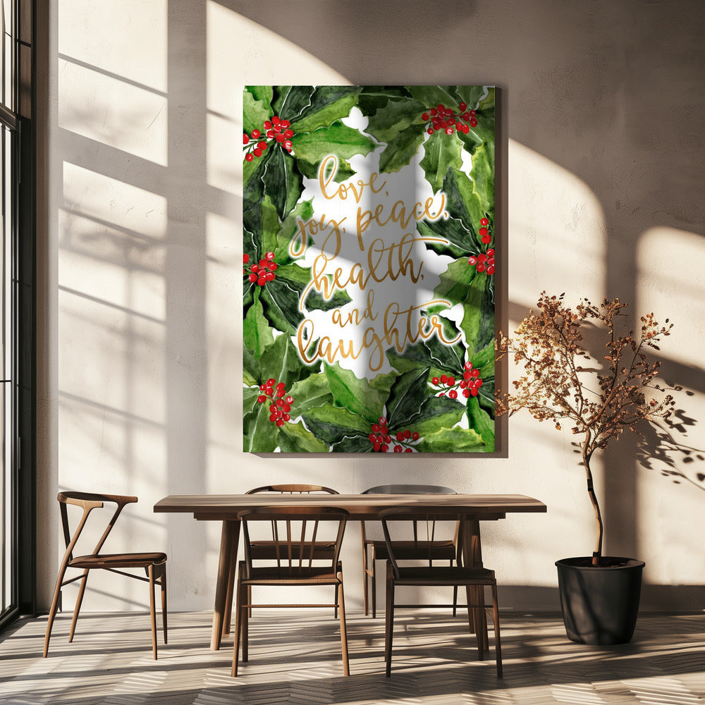 Hulst bloemenkunst met vakantiewensen | Canvas