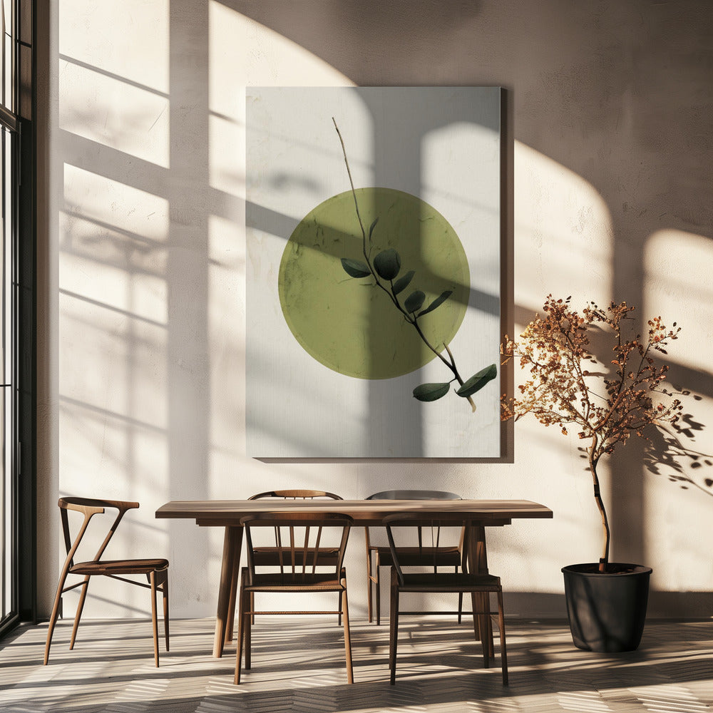 Groene Sereniteitscirkel | Canvas