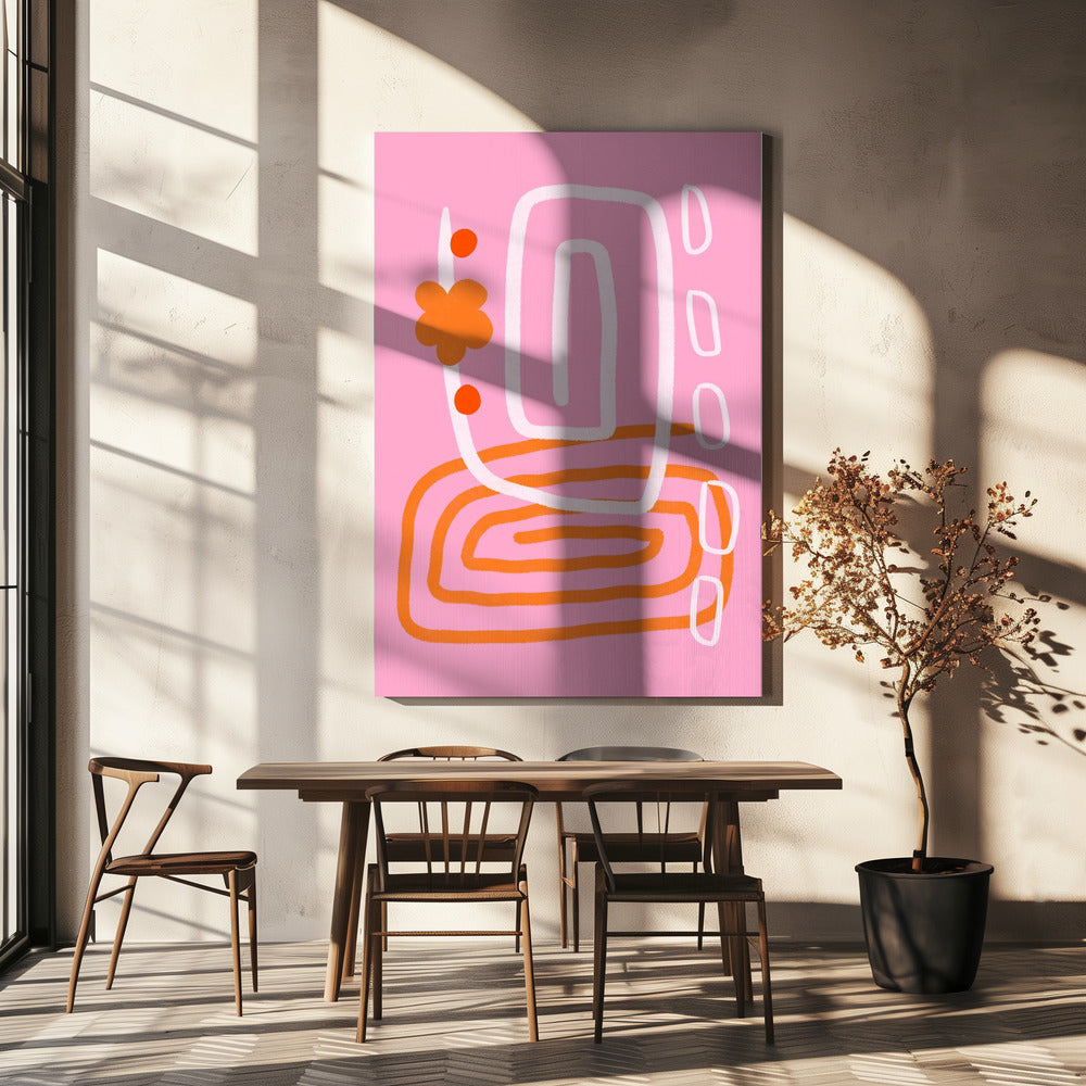 Spiraalvormig Bloomscape | Canvas
