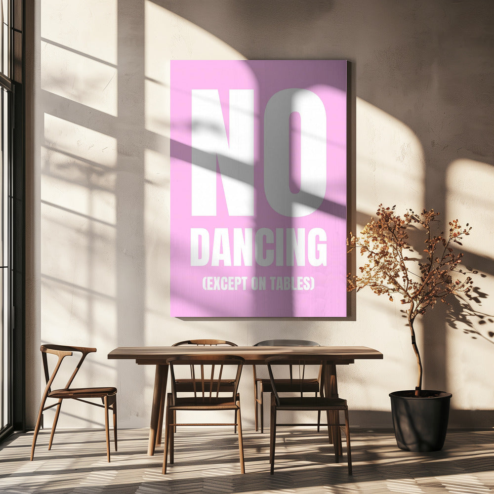 Alleen dansen op tafels | Canvas