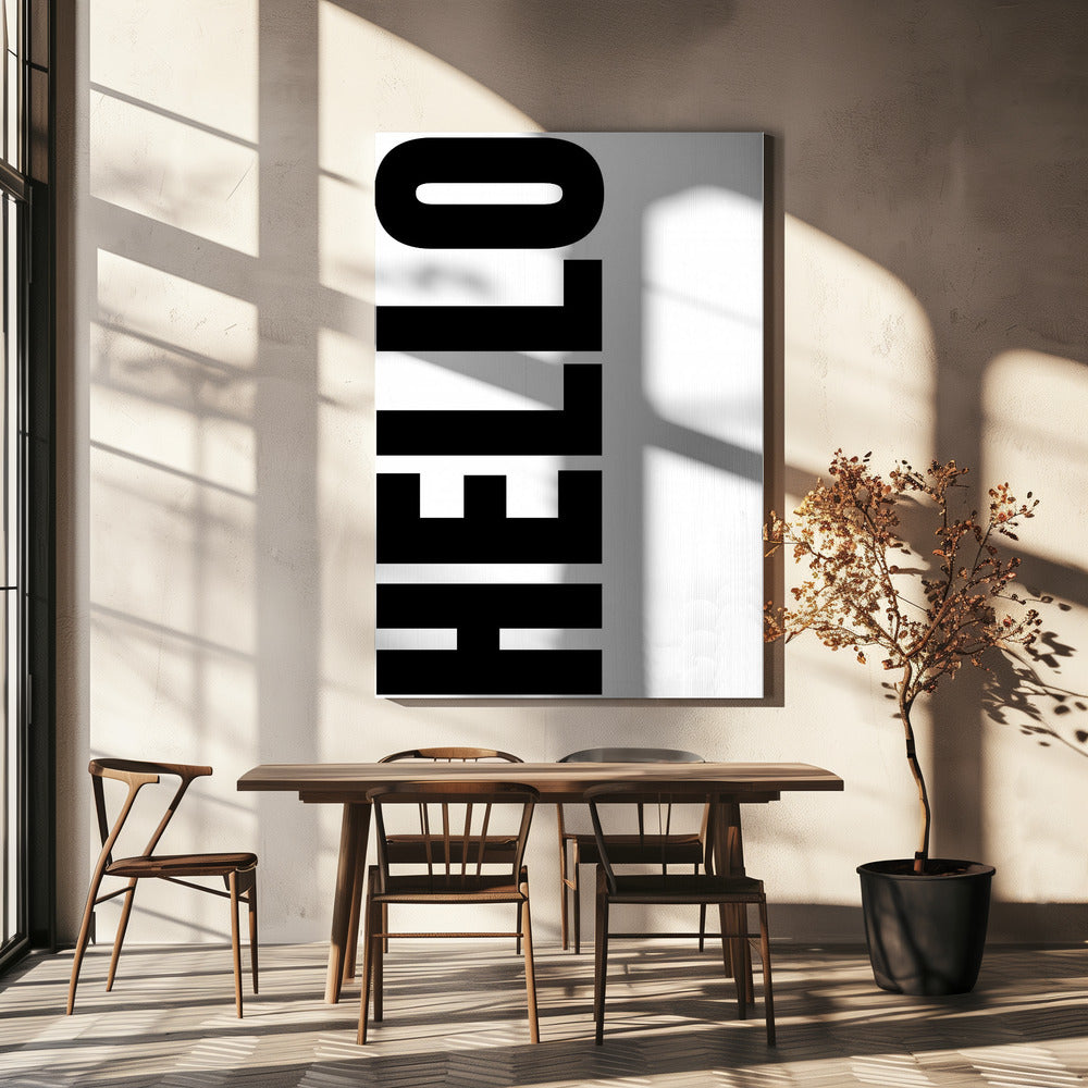 Verticale begroeting | Canvas