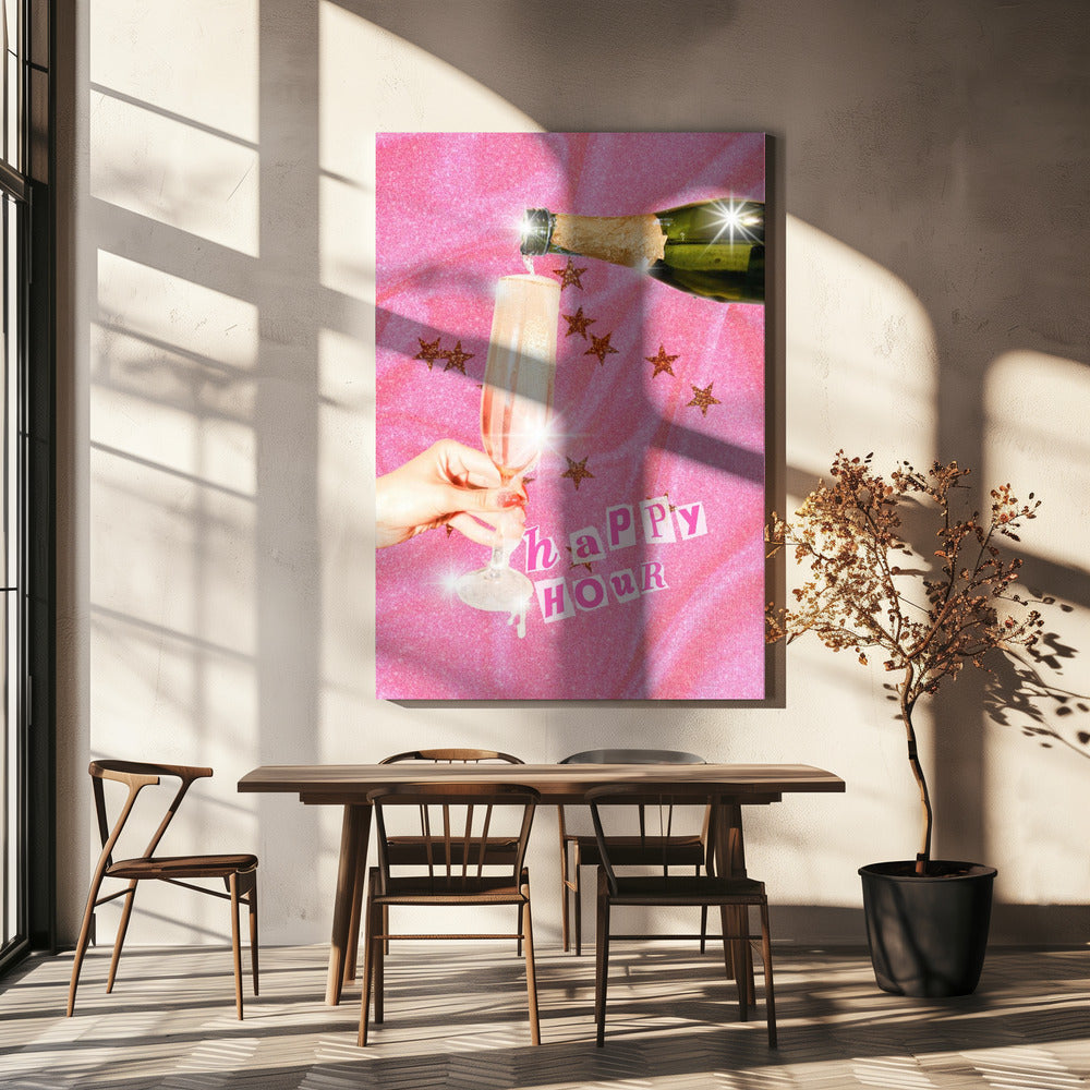 Bruisend feest | Canvas
