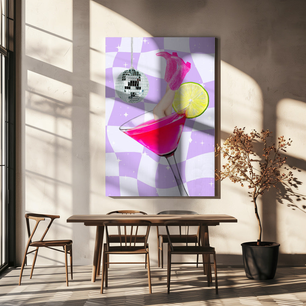 Disco Drink Delight | Canvas