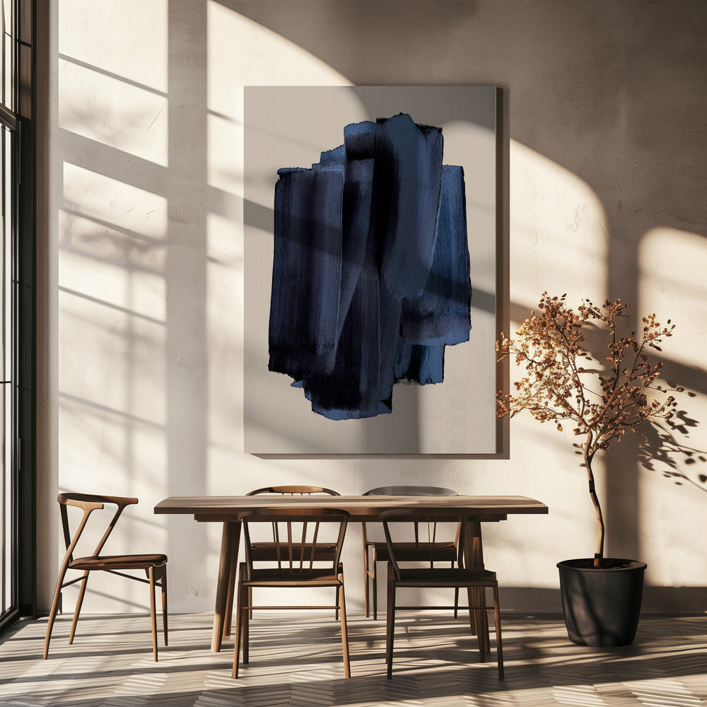 Abstracte penseelstreken 58 | Canvas