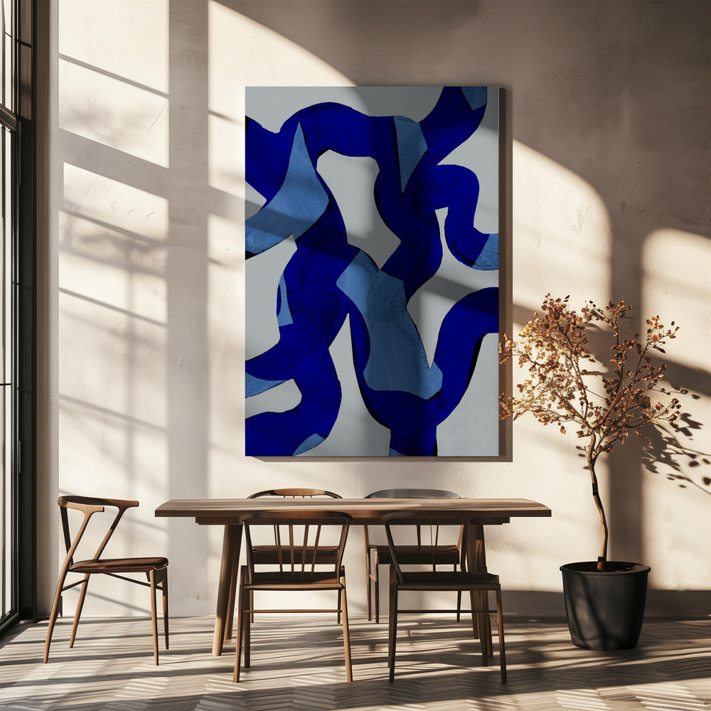 Abstracte penseelstreken 65X | Canvas