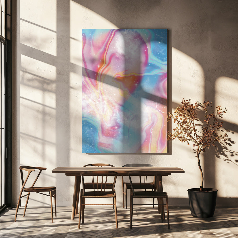 Vintage Pastel Ruimte | Canvas
