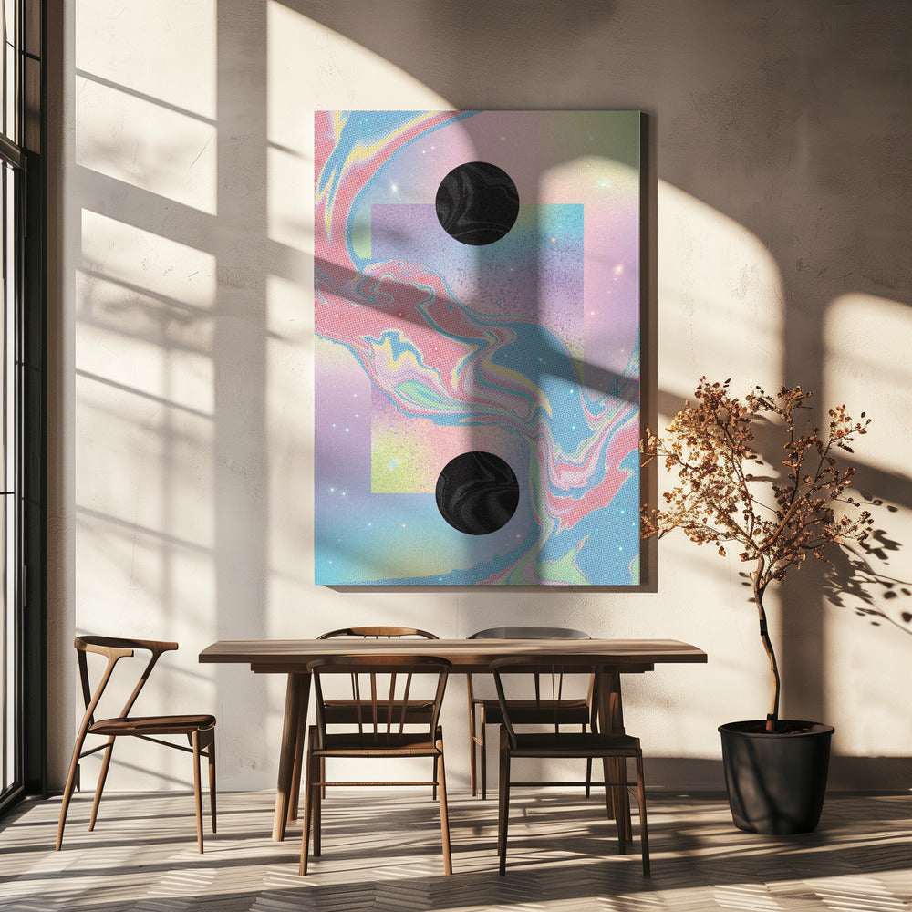 Zwart Gat Pastel Cosmos | Canvas
