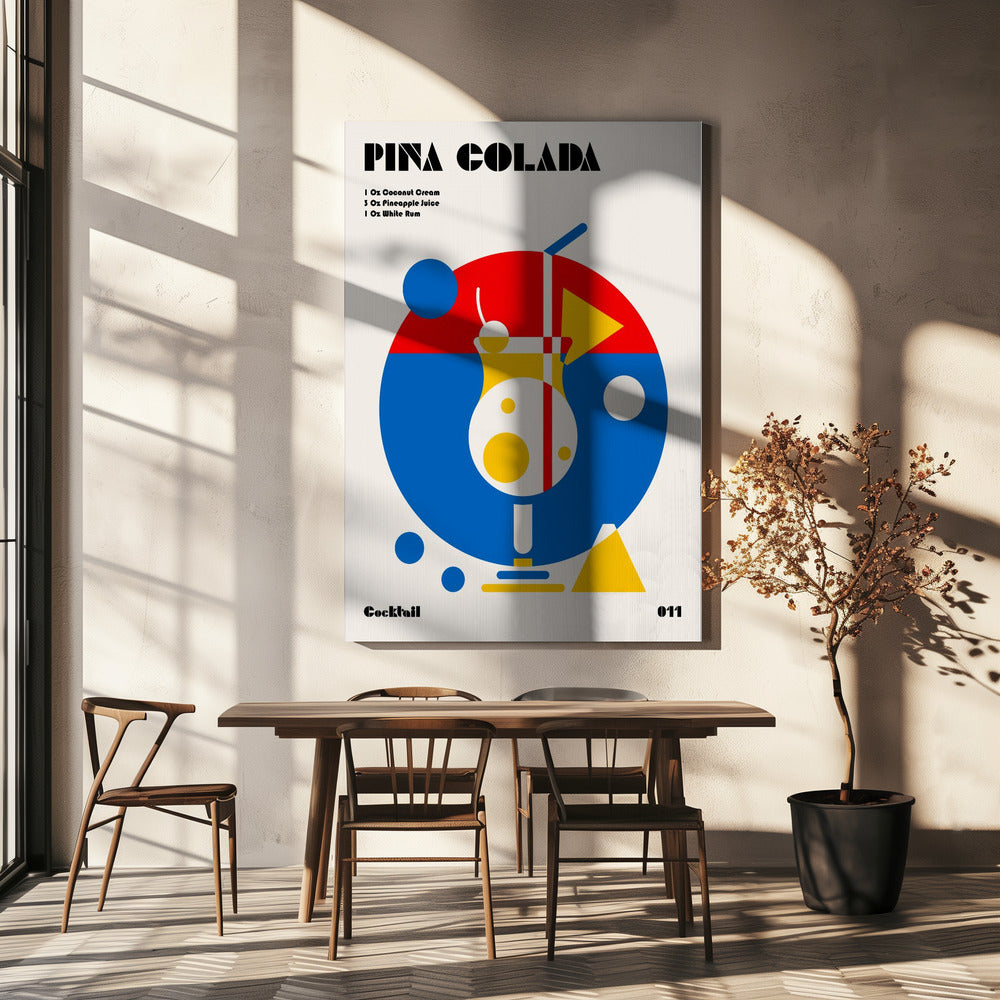 Pina Colada Bauhaus-cocktail | Canvas