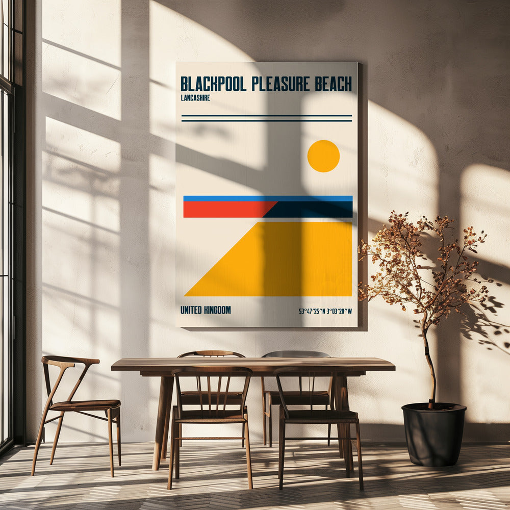 Reisposter van Blackpool Pleasure Beach | Canvas