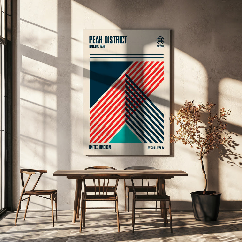 Reisposter Peak District National Park | Canvas