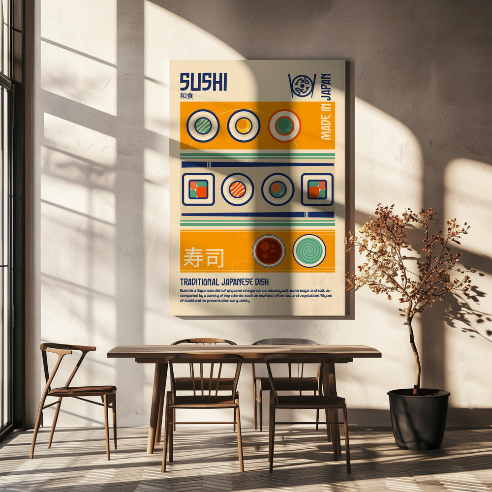 Sushi Japans eten print | Canvas