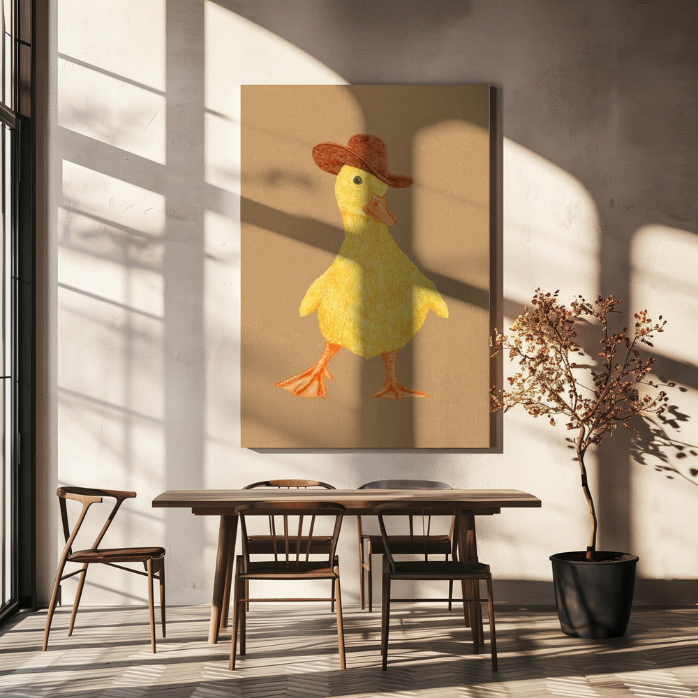 Daphne het Cowgirl Eendje | Canvas
