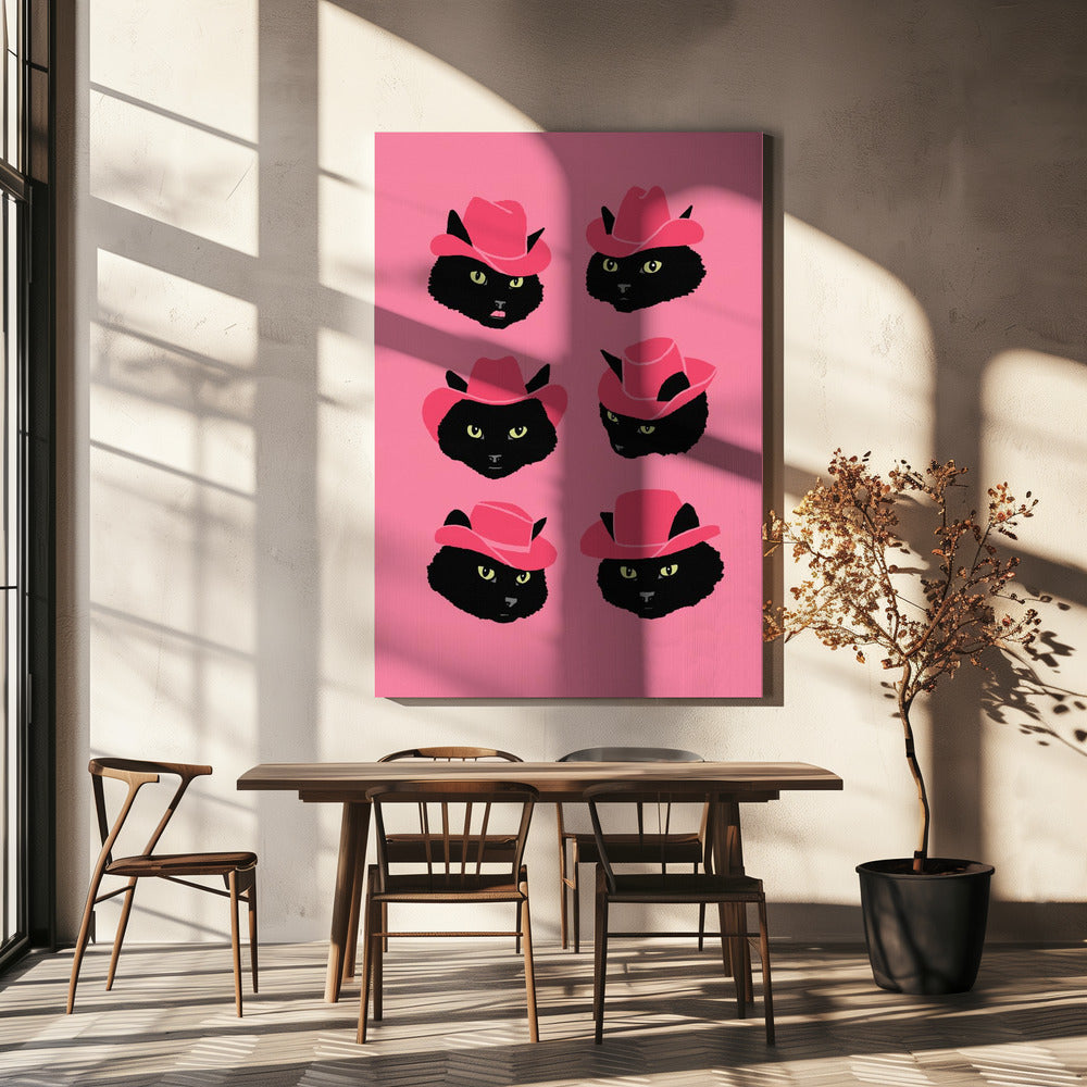 Marcy de Cowgirl Cat | Canvas