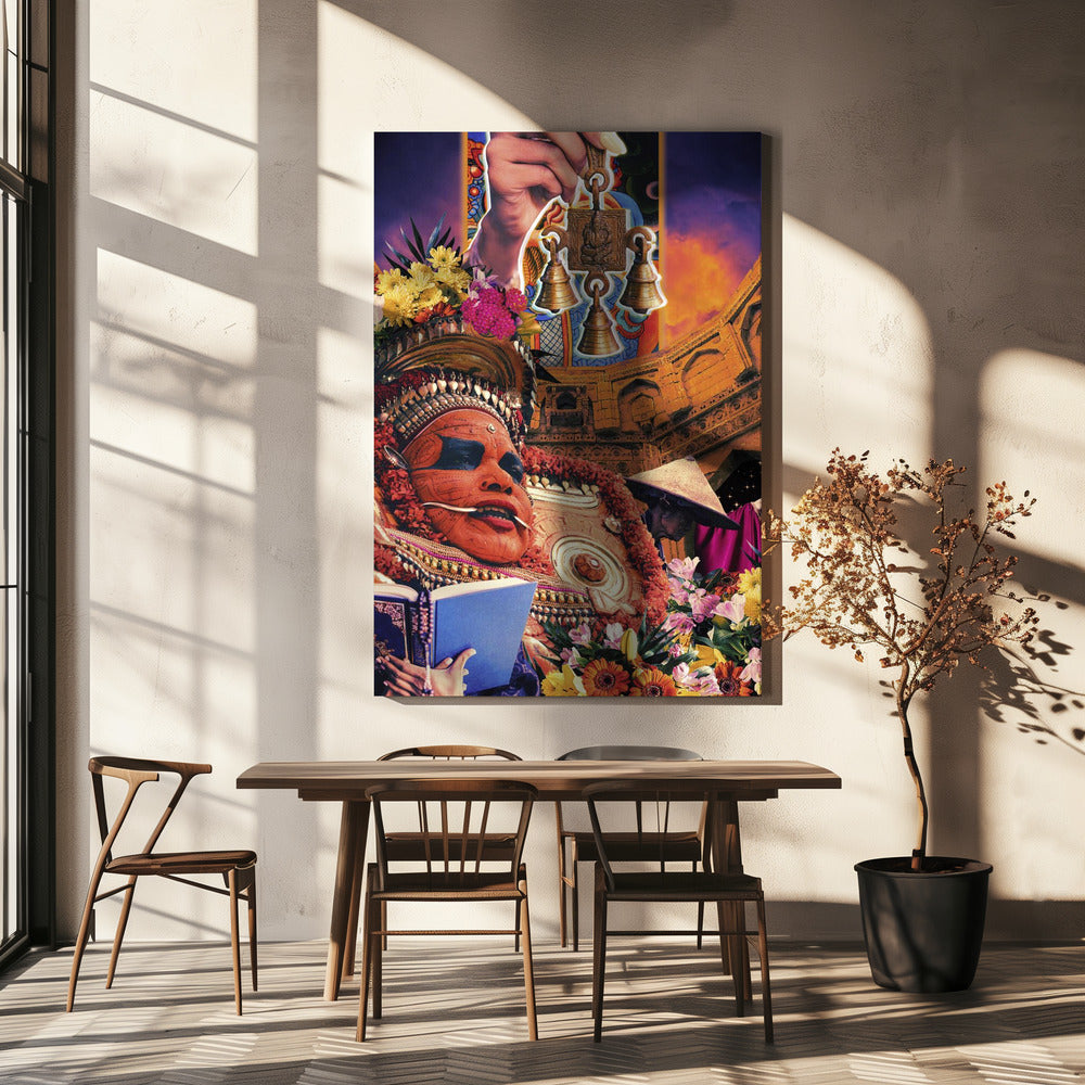 Retro Fantasy Cultuur Collage | Canvas