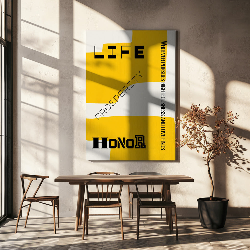 Bible verse - Life prosperity and Honor | Canvas