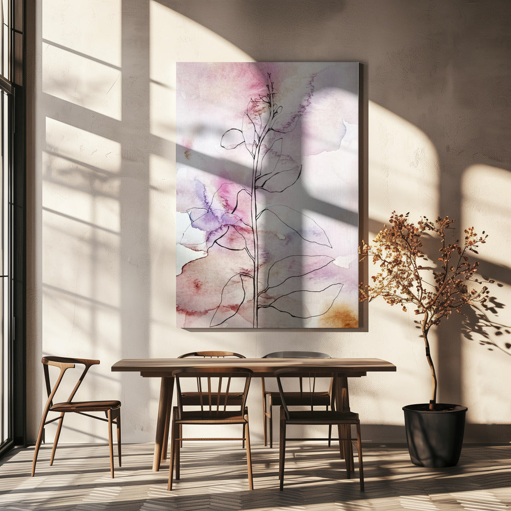 Fluisterblaadjes II | Canvas